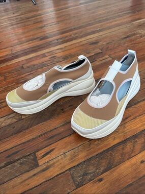 Nicole Saldaña Neutral Multi Slip-On Platform Sneakers
